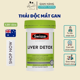 Thải độc mát gan Swisse Liver Detox 120v chuẩn Úc đủ bill