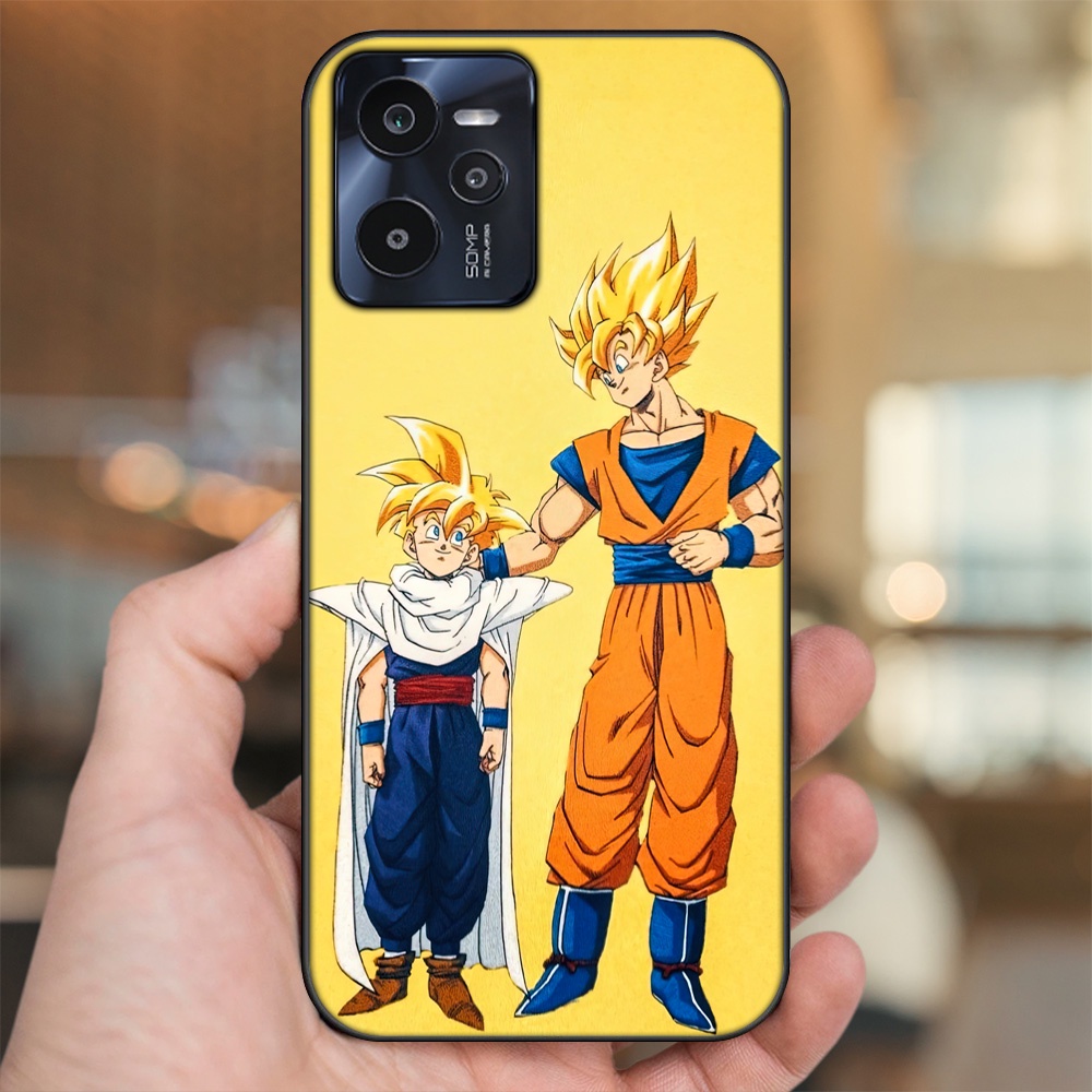 Ốp lưng Realme C35 viền đen in hình Gohan Dragon Ball