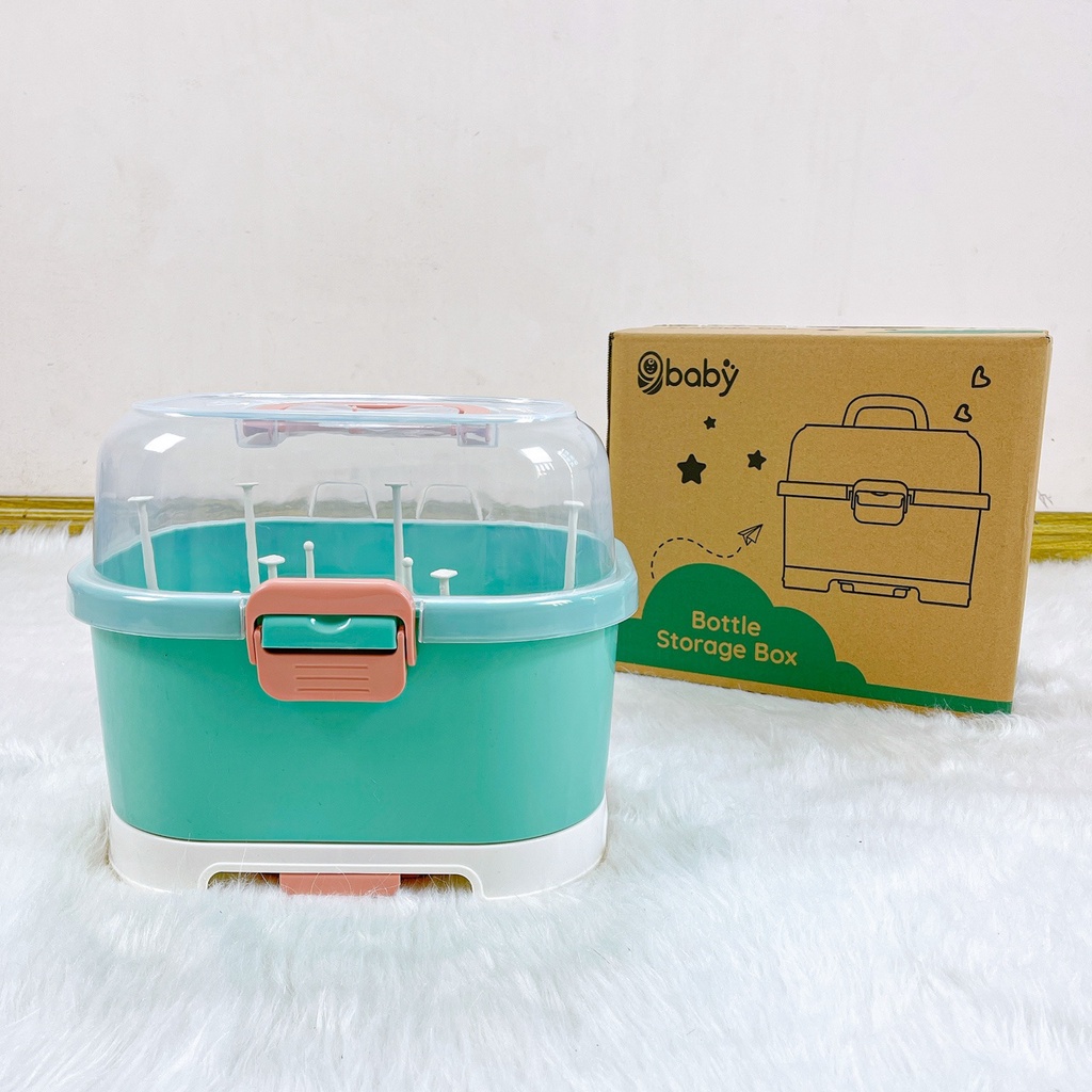 [BAO GIÁ SHOPEE] Giá Úp Bình Sữa Cao Cấp 9BABY Có Nắp Đậy Jupin