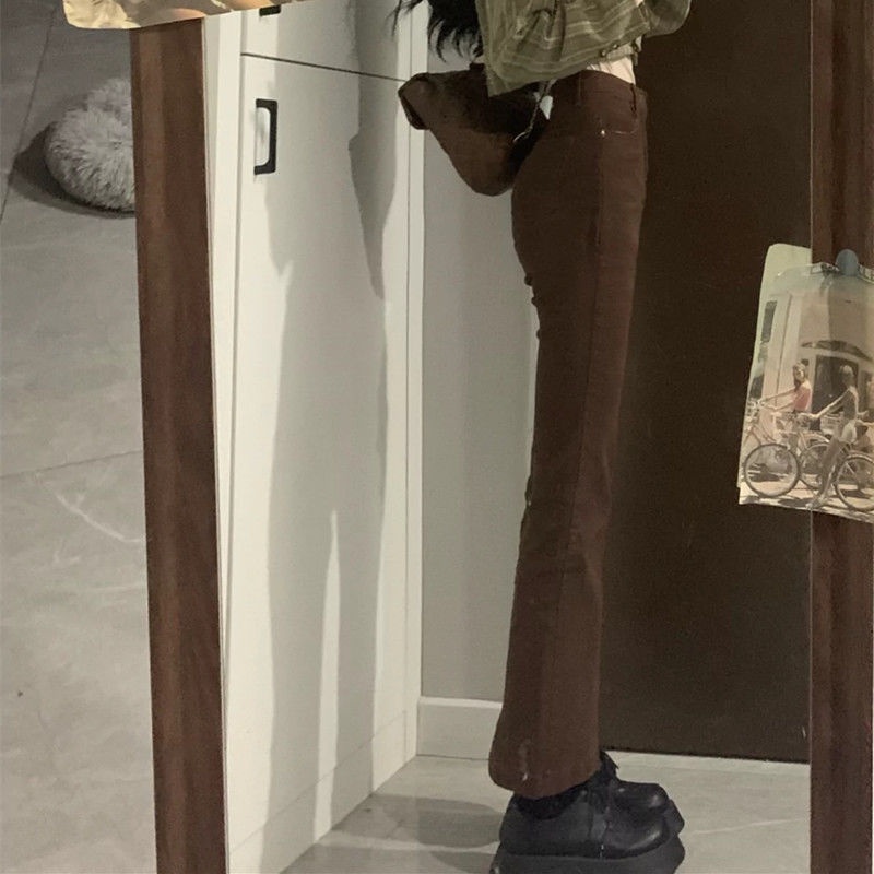 Quần Jeans ống loe lưng cao thiết kế mới cho nữ