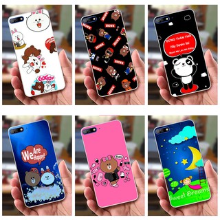 Ốp lưng Huawei Y7 Pro (2018) (dẻo viền trắng trong) - Hình Cartoon