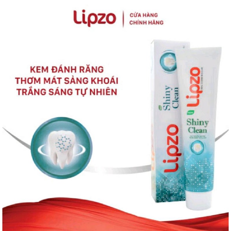 Kem đánh răng Lipzo Shiny Clean 95g - 185g