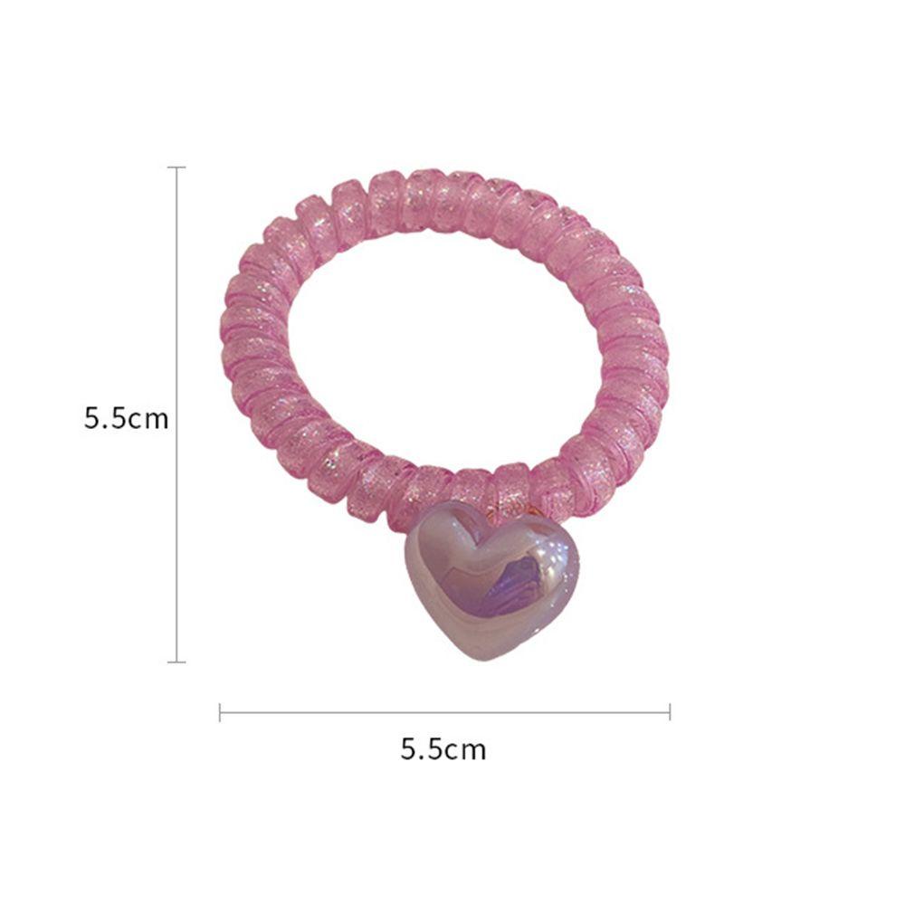 IVORY Dây Buộc Tóc Đuôi Cá Bằng Nhựa Resin Màu Sắc Retro Dễ Phối Đồ Dành Cho Bạn Nữ