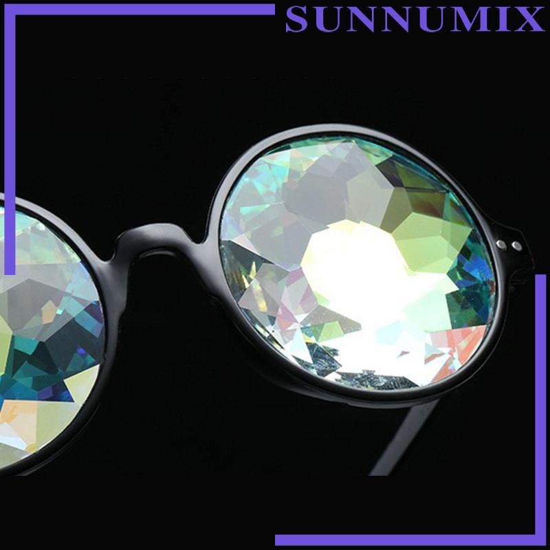 Kính Mát Kaleidoscope Rave Màu Cầu Vồng Dùng Hóa Trang Lễ Hội Âm Nhạc