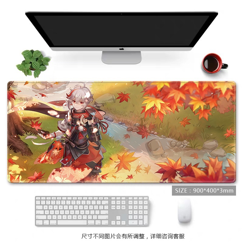 Tấm lót chuột và bàn phím chơi game chống thấm nước họa tiết game Tartaglia Childe Genshin Impact Yuanshen Xiao Kazuha Barbatos