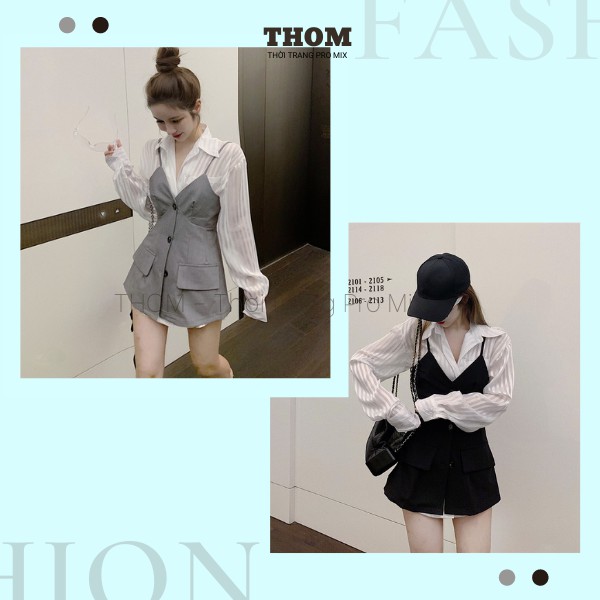 Áo Vest Hai Dây Thời Trang THOM Trendy