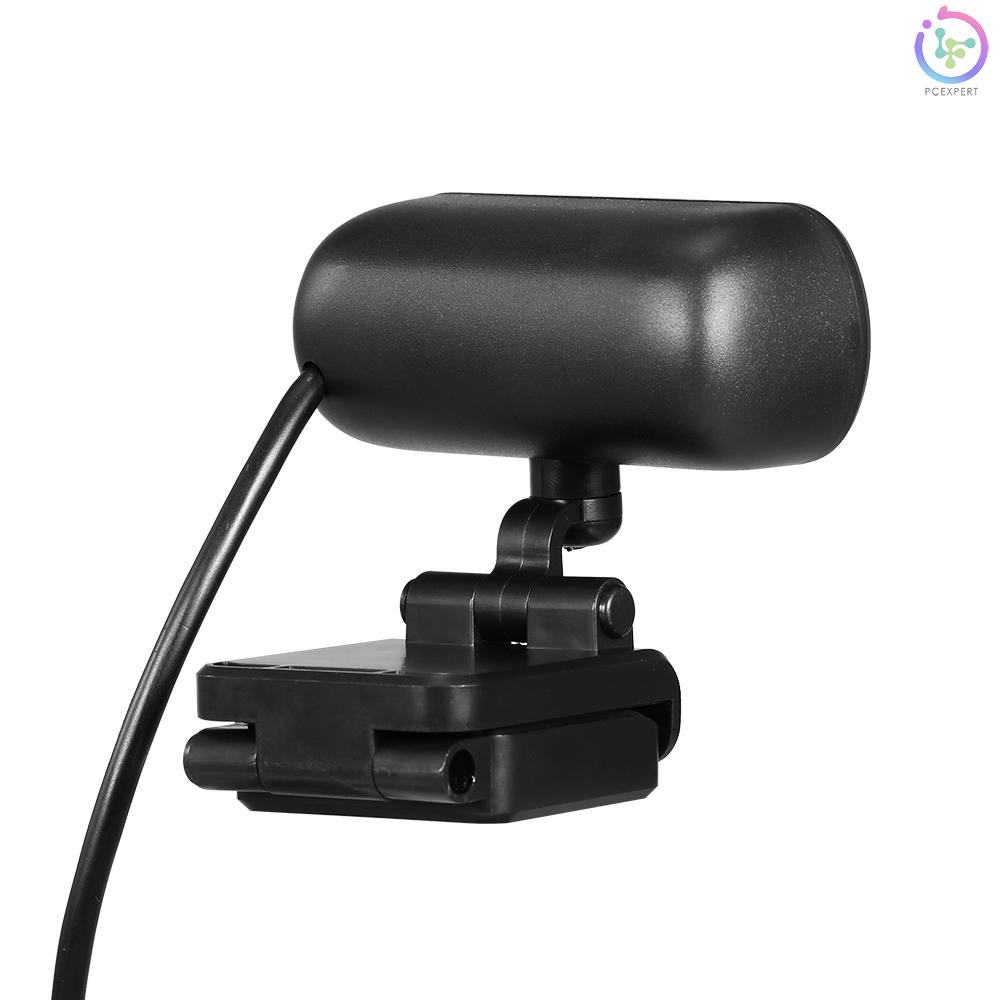 HD 1080P USB Webcam with Privacy Cover Manual Focus Video Conference Camera Built-in Microphone for Laptop Desktop Black