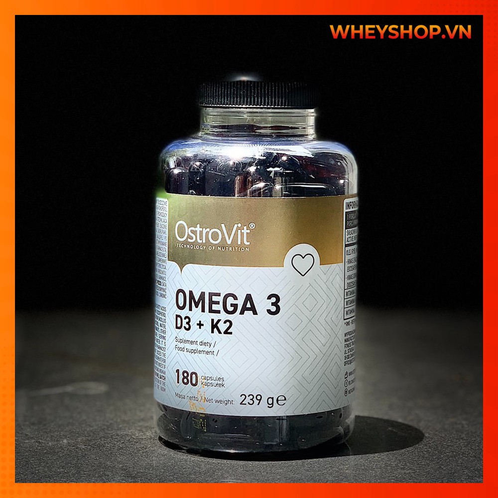 Viên Dầu Cá Ostrovit Omega-3 D3 + K2 - Mọi Dưỡng Chất Cho 1 Cơ Thể Khỏe Mạnh