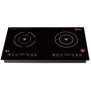  Bếp đôi điện từ - hồng ngoại và nồi cơm điện 1.8L COMET - CM5576 & CM8086