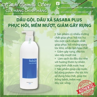 Lẻ gội hoặc xả sasaba plus mẫu mới 500ml/800ml-chính hãng