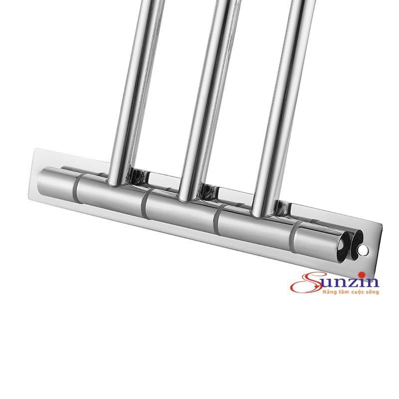 Vắt khăn 3 chạc Sunzin, chất liệu inox 304