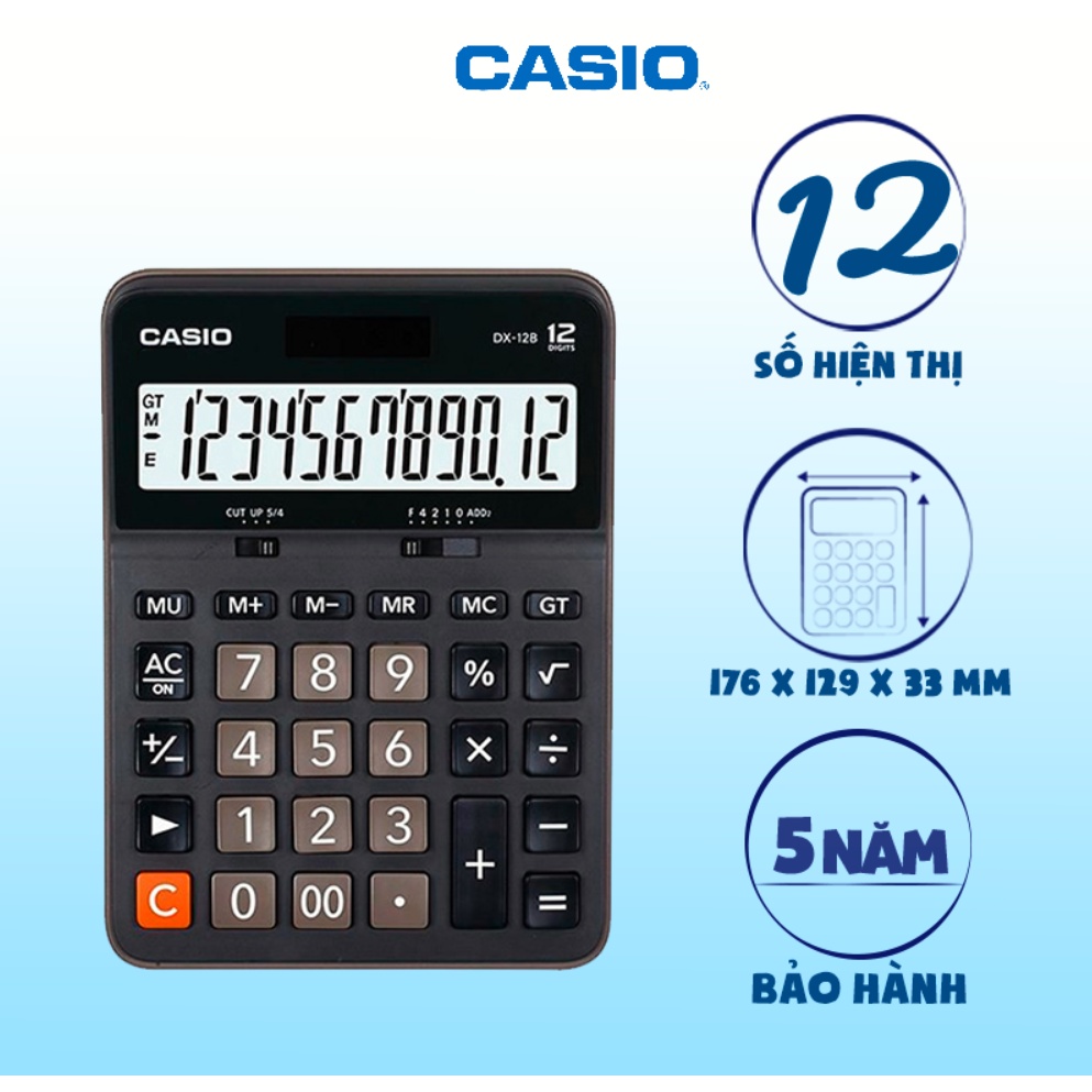 Máy tính tiền Casio DX-12B Chính Hãng Bảo Hành 7 năm