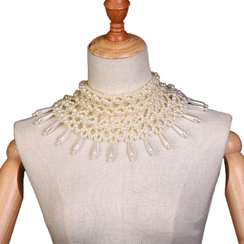 Vòng Cổ Choker Đính Hạt Ngọc Trai Hình Giọt Nước