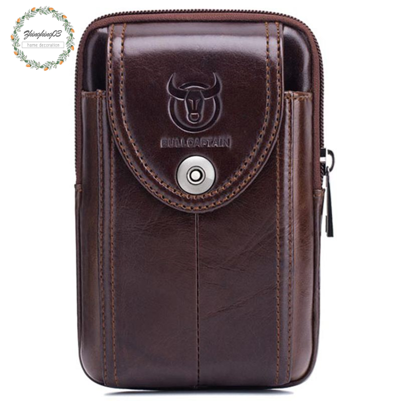 Túi Da Nhỏ Đeo Hông Đựng Tiền / Điện Thoại Tiện Dụng Cho Nam