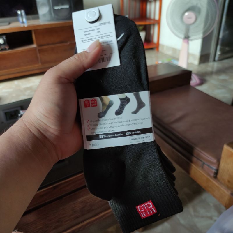 Tất nam cổ cao cổ ngắn uniqlo vớ VNXK chống hôi chân
