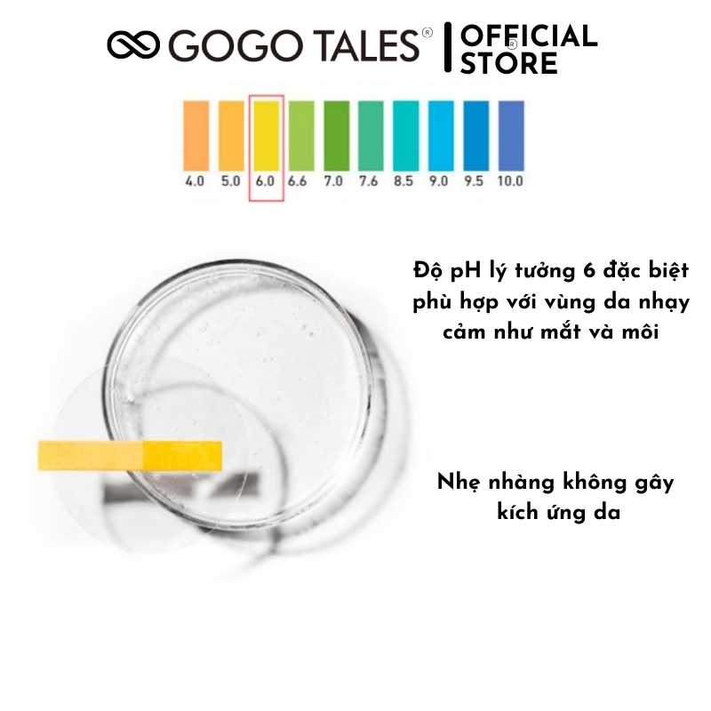 [Có sẵn] Nước tẩy trang mắt môi Gogo Tales dịu nhẹ, PH cân bằng, an toàn cho da, nội địa Trung chính hãng GT273