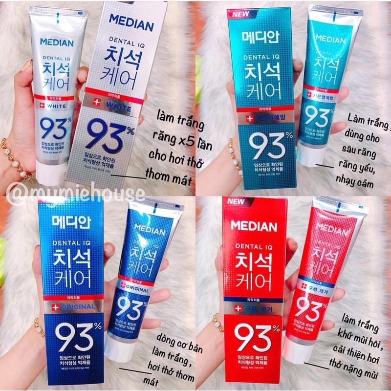 Kem đánh răng Median làm trắng răng khử mùi hôi