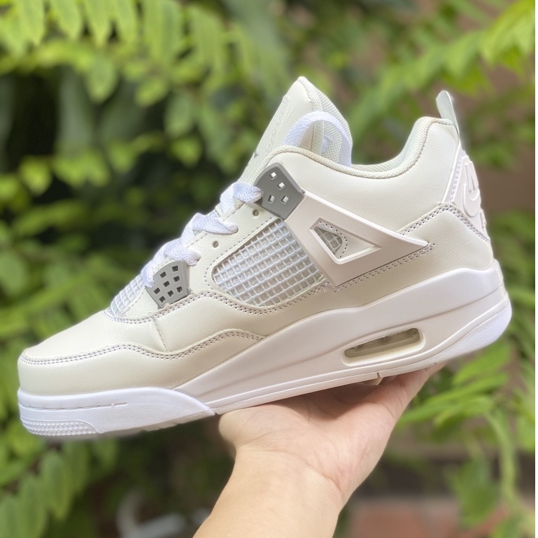 Giày air Jordan 4 trắng Full, Giày thể thao JD4 nam nữ siêu hot Fullboxbill+ tặng dây | BigBuy360 - bigbuy360.vn