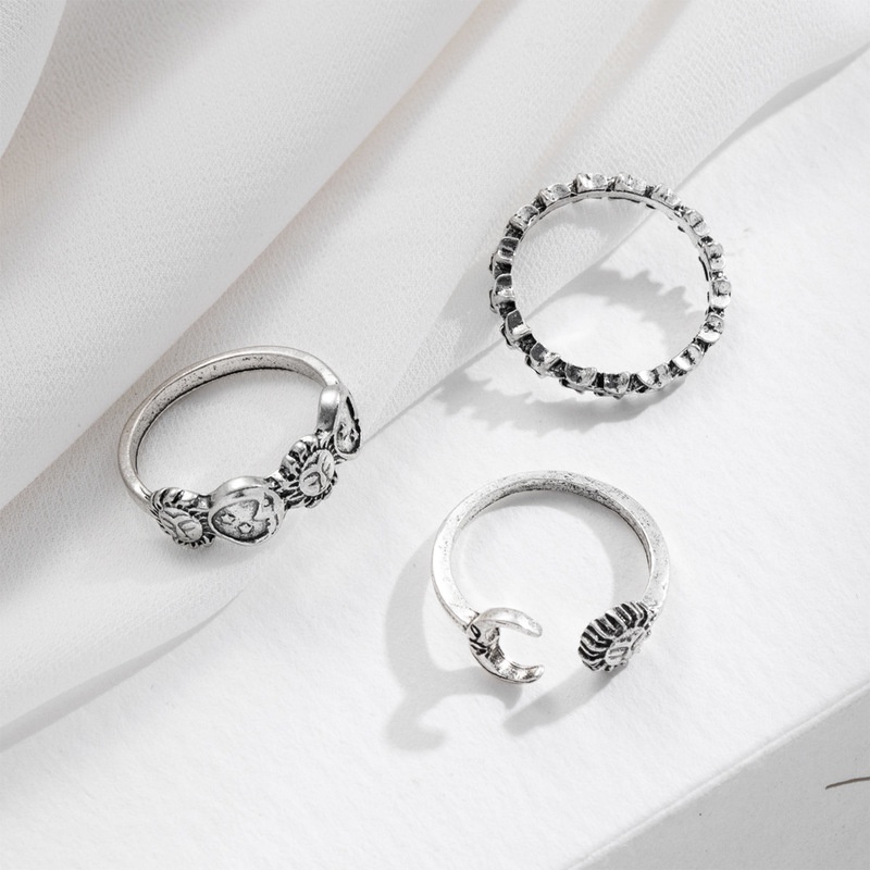 Bộ 3 Nhẫn Đeo Ngón Tay Thời Trang Dành Cho Nữ