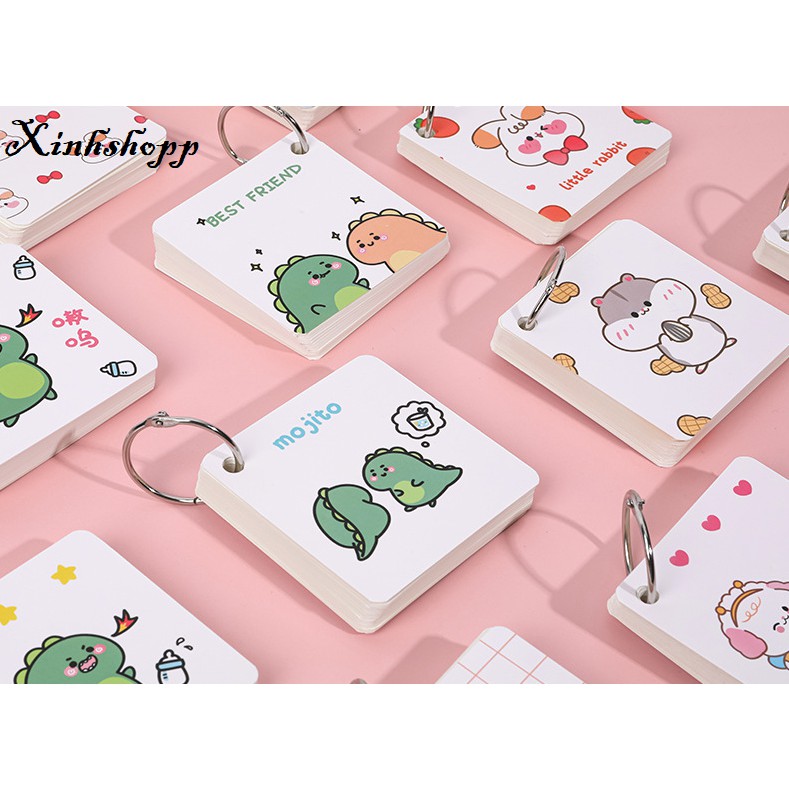 Flashcard Động Vật Dễ Thương (Đọc Kỹ Mô Tả)