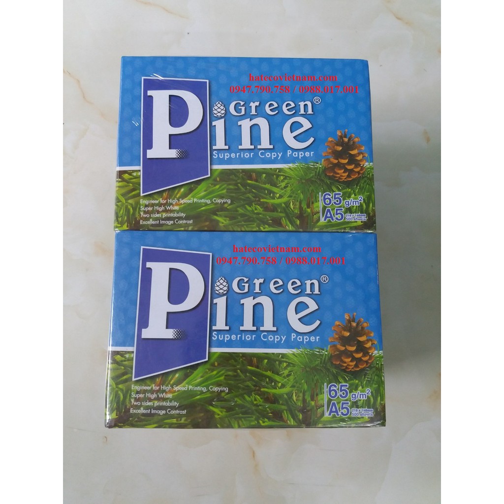 Giấy Green Pine A5 ĐL65gsm - Giấy in - Giấy photo