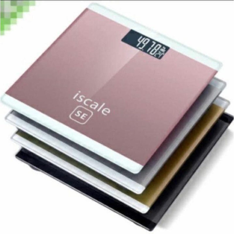 Cân Sức Khỏe Điện Tử Iscale Xịn Tặng Kèm Pin AAA