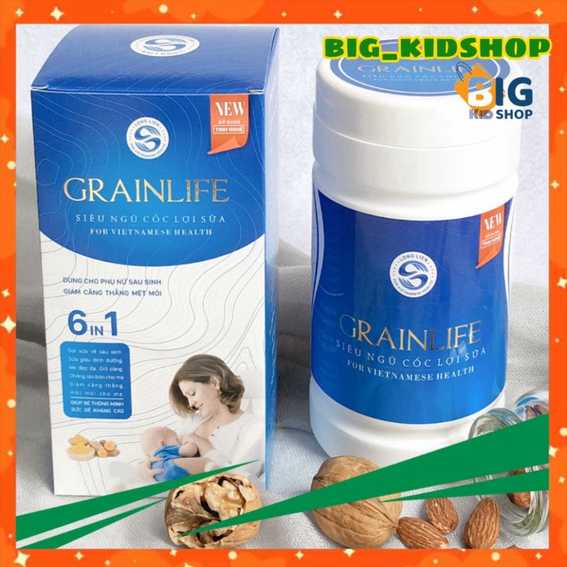 (COMBO 2) NGŨ CỐC LỢI SỮA GRAINLIFE 6IN1- NGŨ CỐC LỢI SỮA LONG LIÊN-GIÀU DINH DƯỠNG- SỮA VỀ NHIỀU