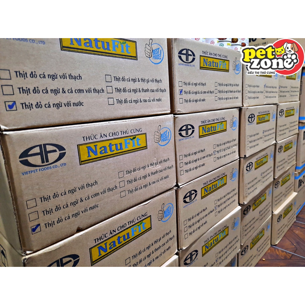 Pate cho Chó Mèo NatuFit lon 160g