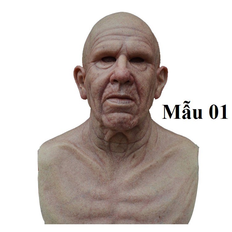 Mặt Nạ Hóa Trang Ông Già, Bà Già, Mặt Nạ Hóa Trang Halloween Vui Nhộn Nhiều Mẫu Mã