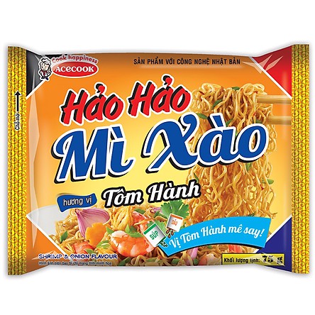 Mì tôm hảo hảo đủ các loại - tôm chua cay/tôm hành/hành tím/gà vàng/sườn/chay/xào chua ngọt (1 gói)