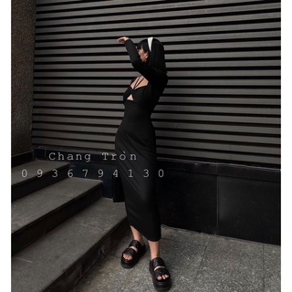 [ CHANG TRÒN] ĐẦM BODY CỘT CỔ DÀI BIGSIZE