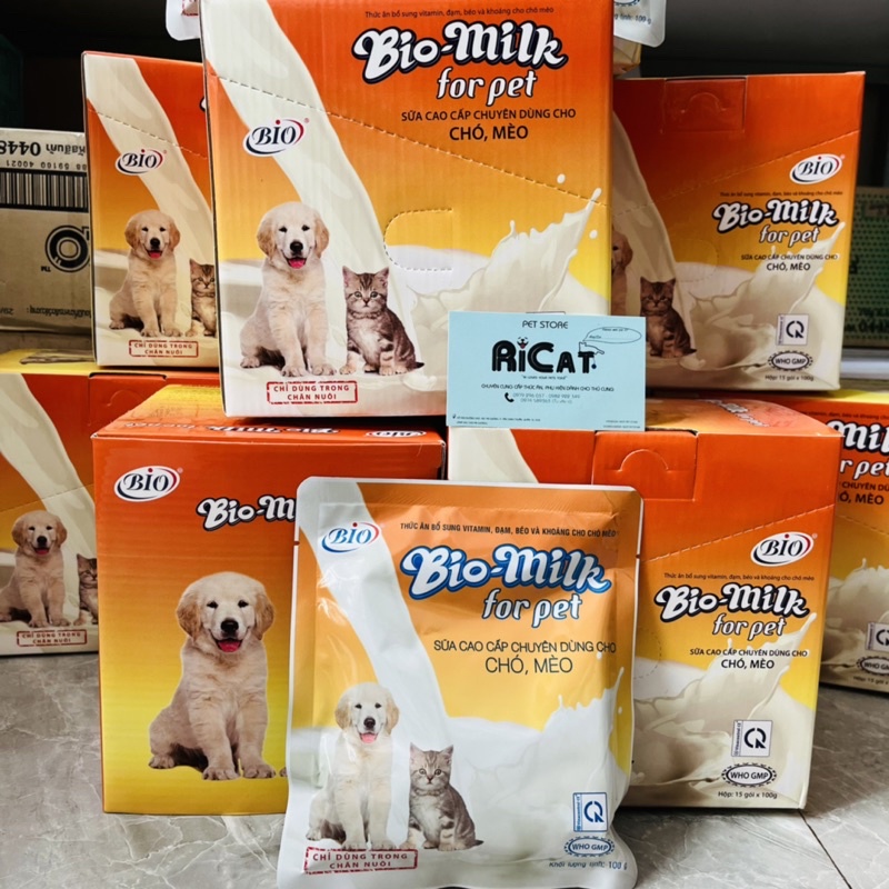 Sữa BIO MILK cho Chó Mèo Túi 100g | Sữa Chó Mèo Bán Chạy Nhất