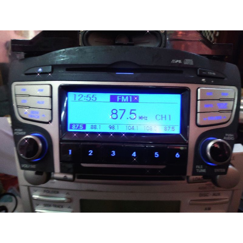 Đầu cd & radio AUX cho xe ô tô Huyndai Tucson 2004 2005