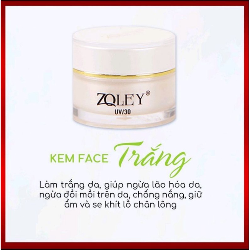 Kem face Zqley mẫu mới _hộp 10g_ 4 màu như hình