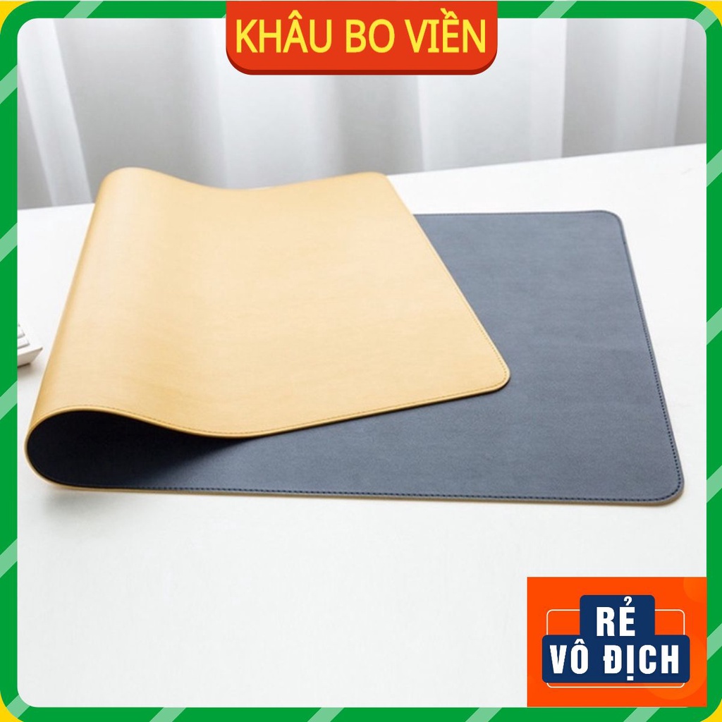 (Khâu Viền) Tấm Lót Bàn Làm Việc Bằng Da Size Lớn 120x60, 120x50..Kiêm Thảm Trải Bàn Làm Việc DeskPad Chống Nước Cao Cấp