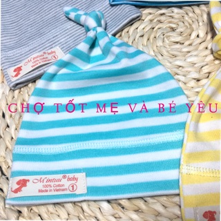 [CHẤT ĐẸP] NÓN SƠ SINH COTTON MỀM MẠI, MÁT MẺ