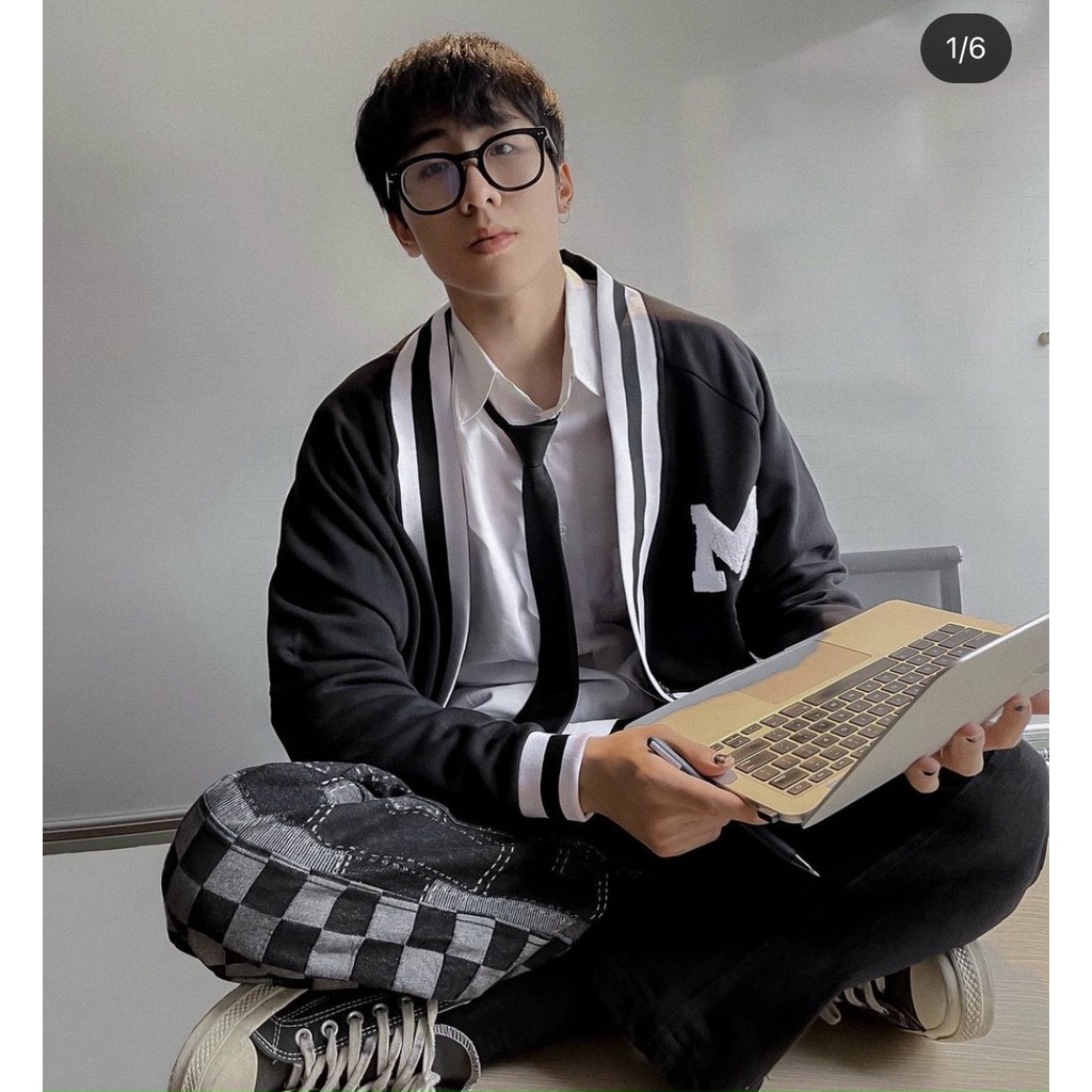 Áo khoác cardigan cặp chất nỉ bông form rộng dày dặn cao cấp nam nữ phù hợp
