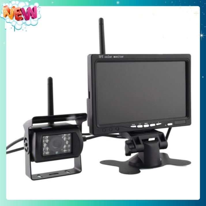 🇳 🇪 🇼®️ Camera lùi không dây kèm màn hình 7 inch, có hồng ngoại sử dụng ban đêm 12v-24v | BigBuy360 - bigbuy360.vn