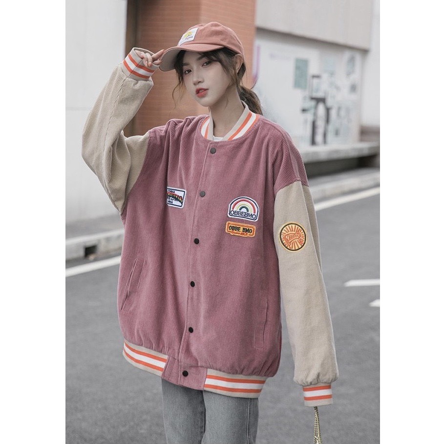 Áo khoác bomber unisex thu đông nam nữ deepen 3 màu năng động