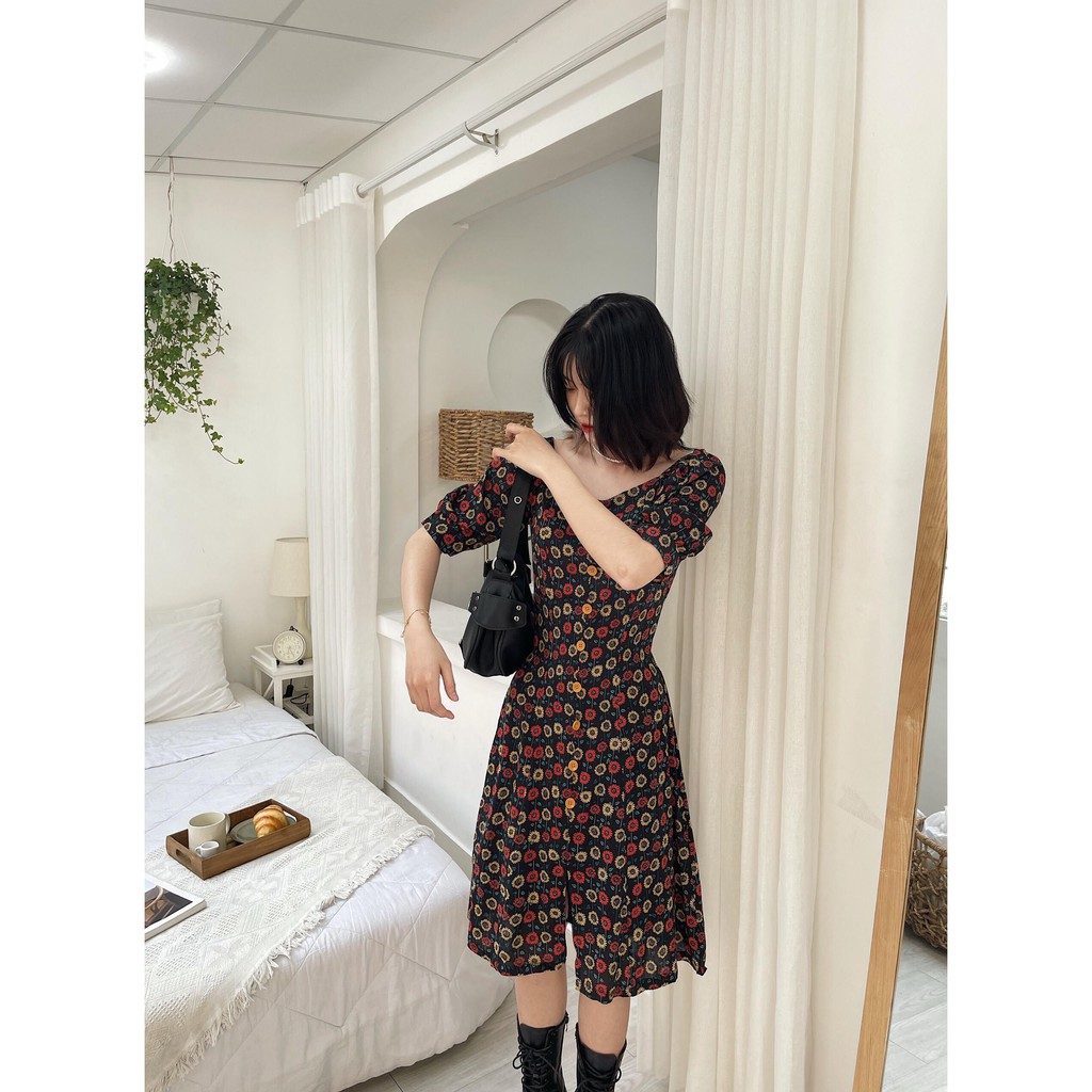 DII COLLECTION - Đầm thiết kế hoạ tiết Daisy