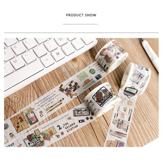 [Update] Washi tape chủ đề Học tập (kích thước 3cmx5m và 1.5cmx7m)