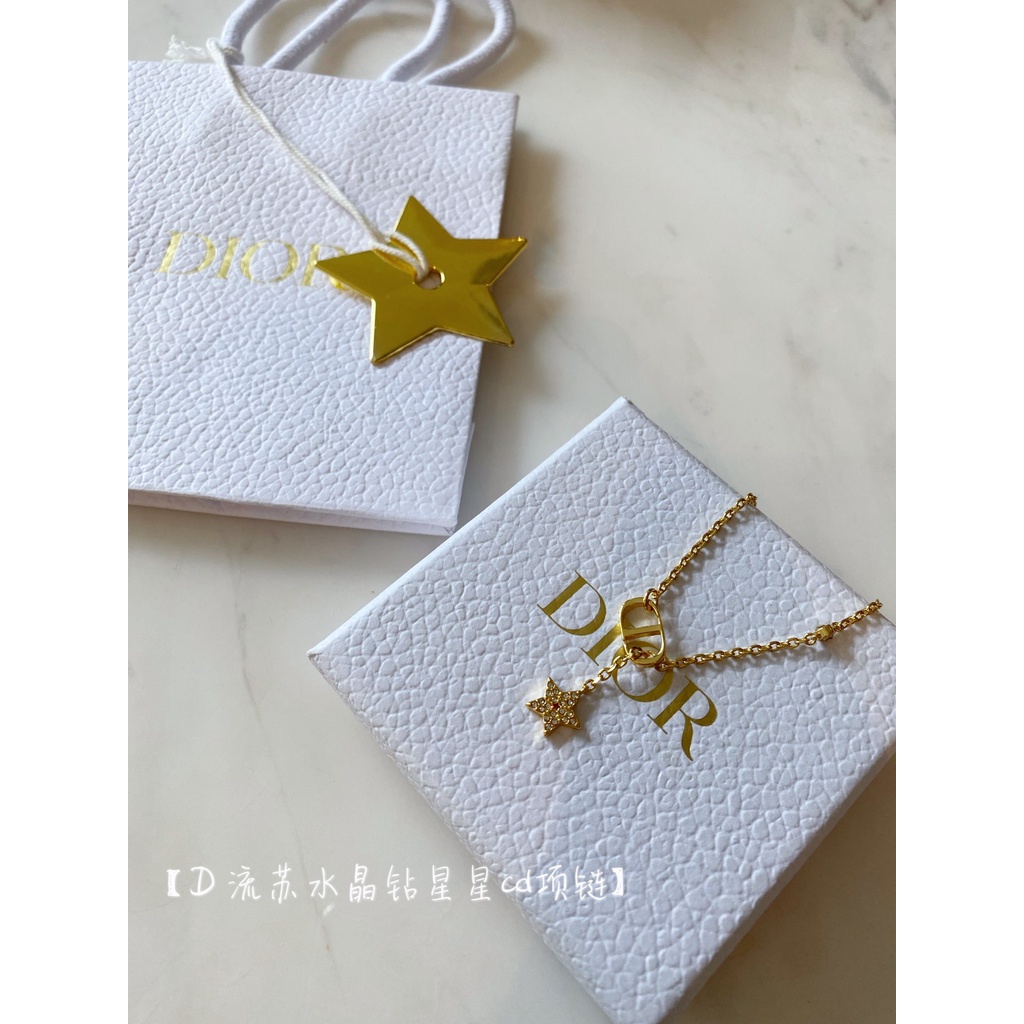 Dây Chuyền Mặt Chữ D Đính Đá 2022 Phong Cách retro