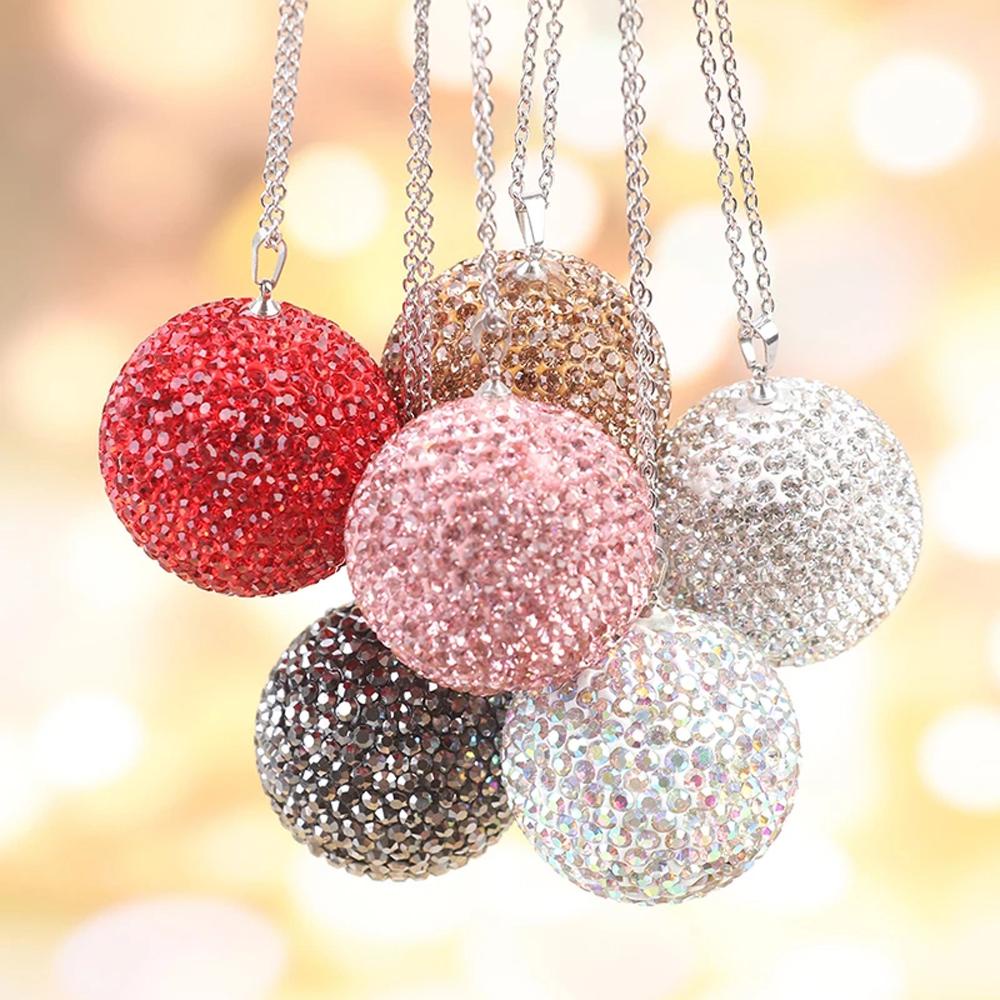 DARNELL Dây Xích Kim Loại Mặt Bóng Tròn Thời Trang Trang Trí Xe Hơi