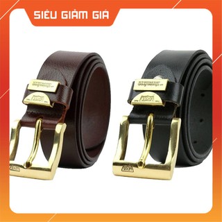 Thắt Lưng Da Nam - DA BÒ Ý XỊN , ĐẦU ĐỒNG Chất Liệu Đẹp, Cao Cấp MS : #004 .