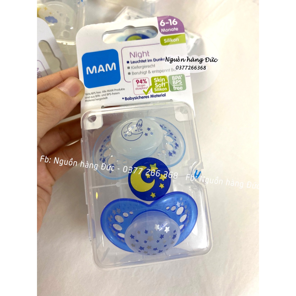 Ti giả MAM Đức Mam Original night (6-16m) dòng phát sáng - Nguồn hàng Đức