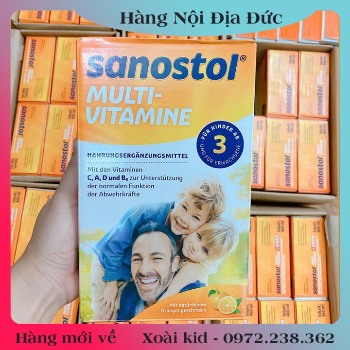 Vitamin tăng sức đề kháng và kẹo viên ngậm Sanostol số 1,3,6 của Đức cho bé từ 1 tuổi - Nội địa Đức Đủ Bill
