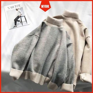 Áo Len Cổ Lọ Dài Tay Phong Cách Hàn Quốc Dành Cho Nữ
