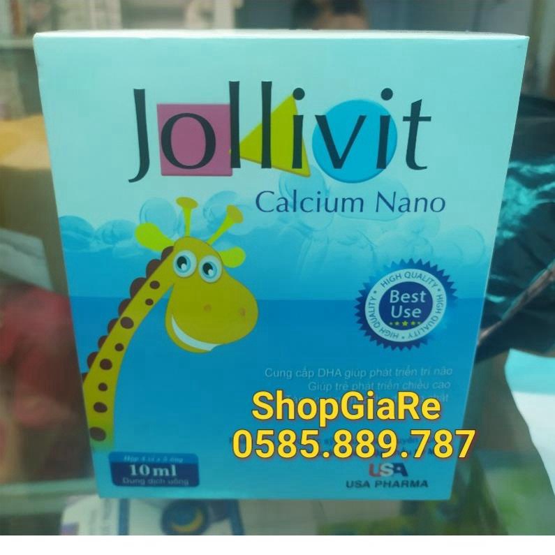Jollivit Calcium Nano canxi bổ sung canxi cho bé giúp bé phát triển chống còi xương suy dinh dưỡng T