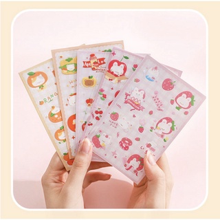 Sticker cute animal fruits series