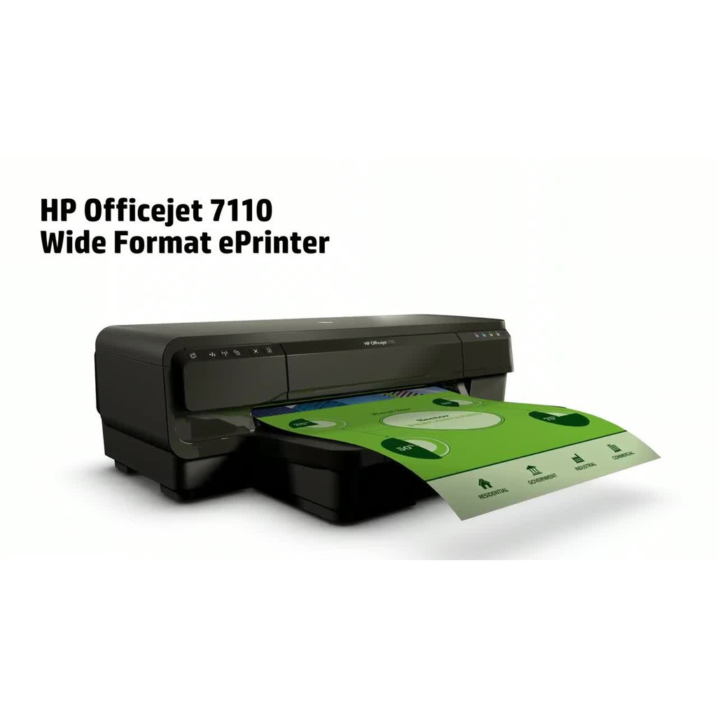 Máy in HP Officejet 7110 Wide Format ePrinter H812a(CR768A) In màu A3, Mạng, wifi - Hàng Chính Hãng HP Việt Nam